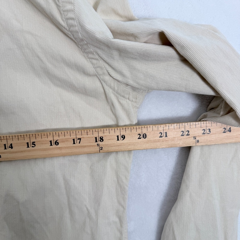 Orlebar Brown Corduroy Shirt Mens M Beige Casual Preppy Button Up - Picture 6 of 11